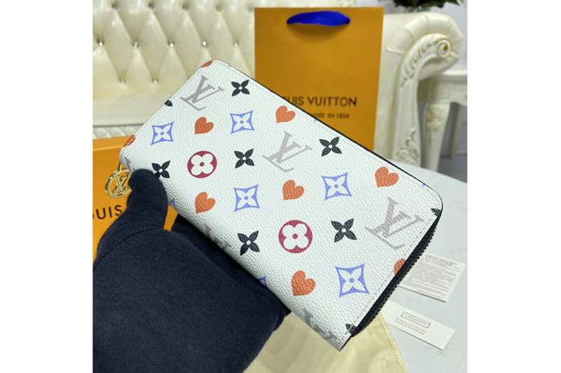 Louis Vuitton M57491 LV Game On Zippy wallet in White Transformed Game On canvas