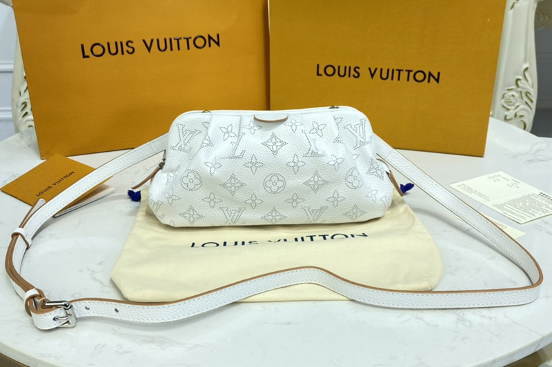 Louis Vuitton M80410 LV Scala mini pouch in Snow White / Arizona Beige Mahina calf leather