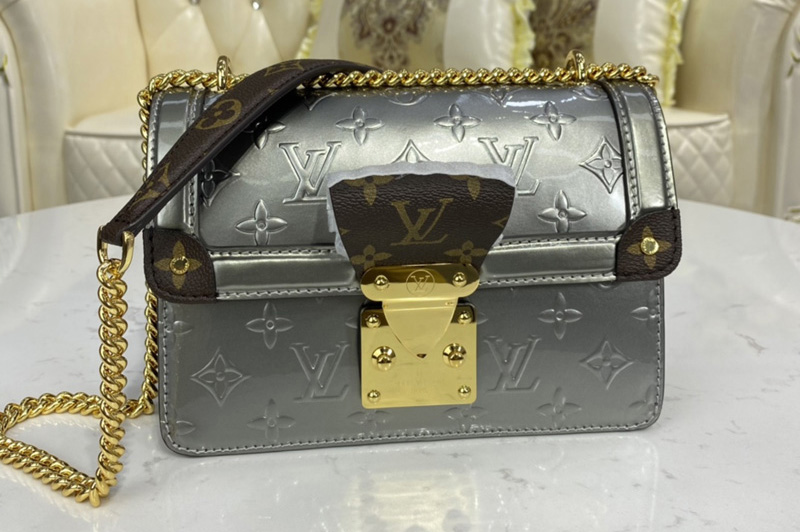 Louis Vuitton M90445 LV Wynwood Chain bag in Embossed Monogram Vernis patent cowhide