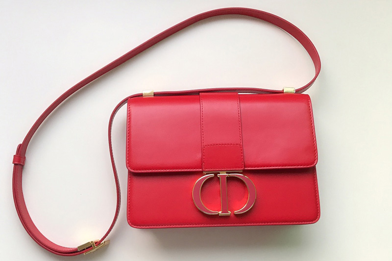 Christian Dior M9203 Dior 30 Montaigne bag in Red Box Calfskin Leather