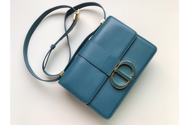 Christian Dior M9203 Dior 30 Montaigne bag in Blue Box Calfskin Leather