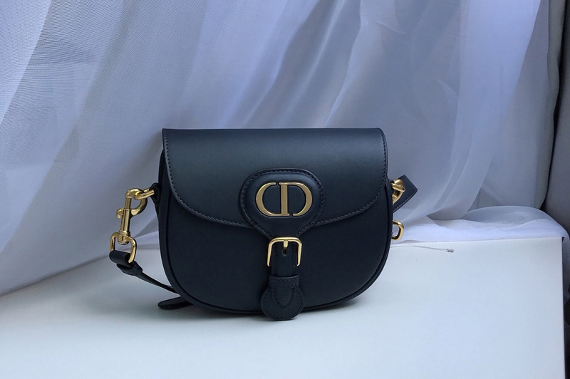 Christian Dior M9317 Small Dior Bobby Bag in Blue Box Calfskin