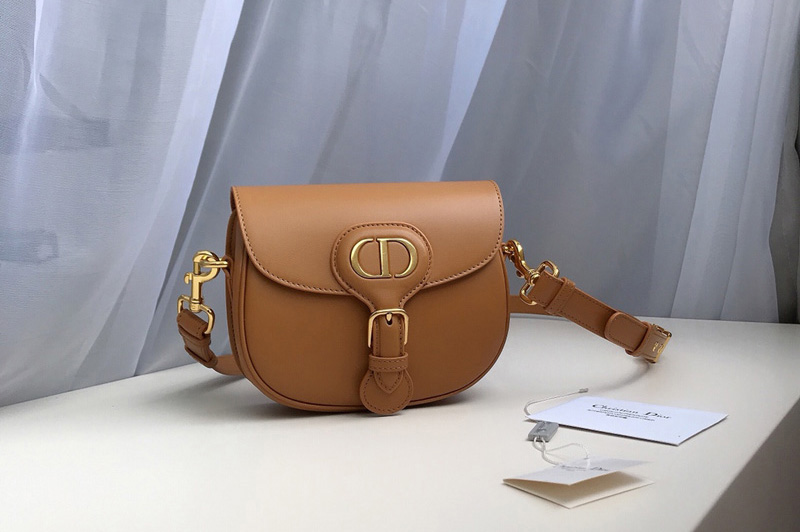 Christian Dior M9317 Small Dior Bobby Bag in Tan Box Calfskin