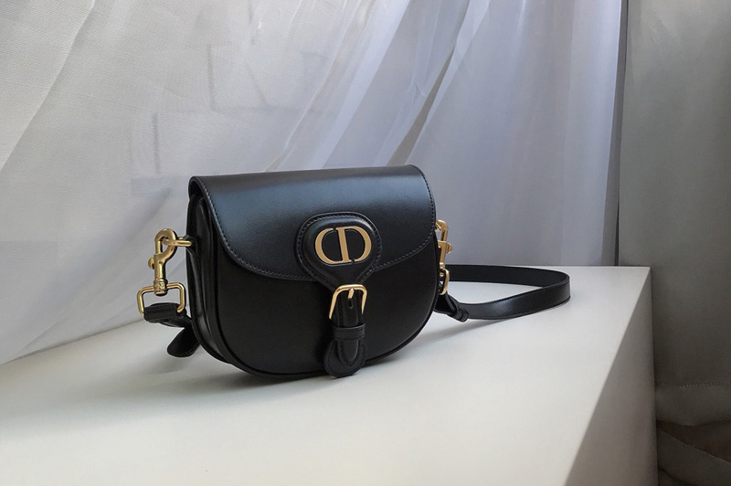 Christian Dior M9317 Small Dior Bobby Bag in Black Box Calfskin