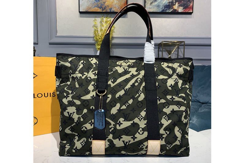 Louis Vuitton M95783 LV Murakami Takashi camouflage trayTote Bags