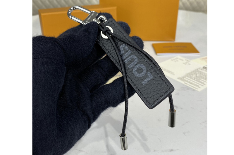 Louis Vuitton MP2554 LV Epi Color Block LV Dual key holder and bag charm in Black Epi