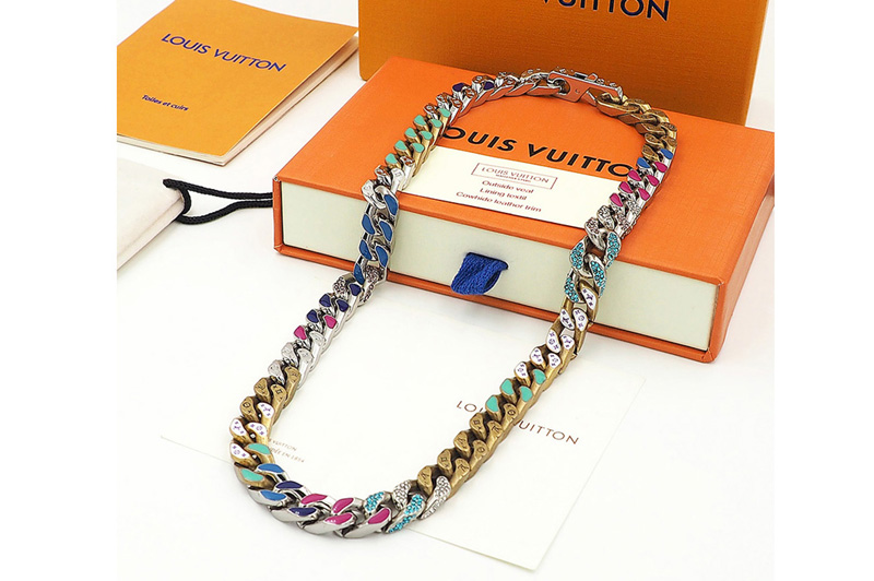 Louis Vuitton MP2682 LV Chain Links Patches necklace in Multicolored