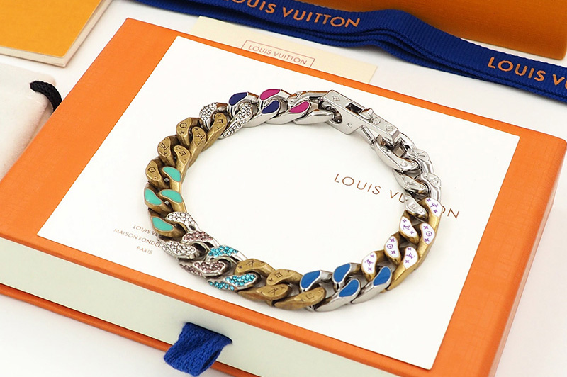 Louis Vuitton MP2683 LV Chain Links Patches bracelet in Multicolored