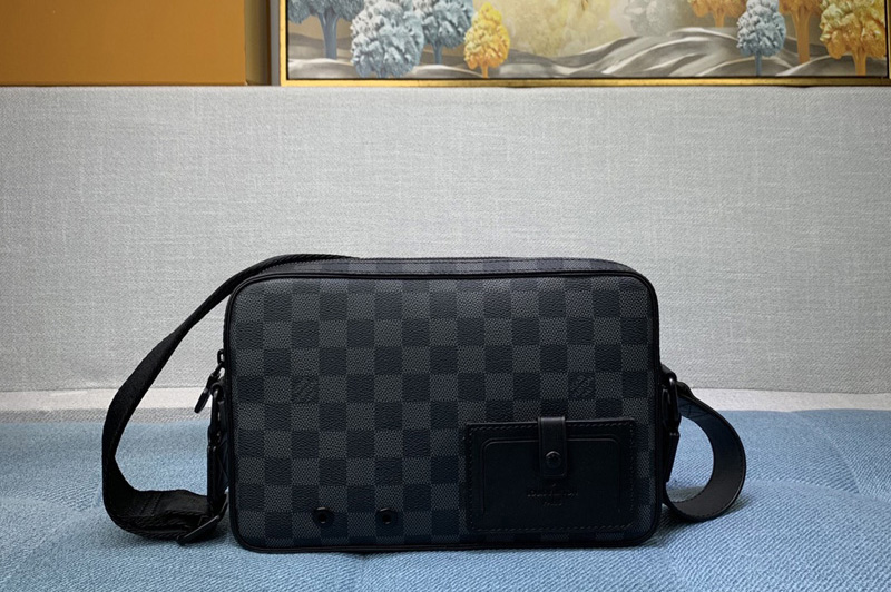 Louis Vuitton N40188 LV Alpha Messenger bag In Damier Graphite canvas