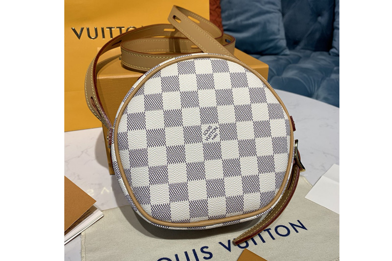Louis Vuitton N40333 LV Boite Chapeau Souple PM handbag in Damier Azur canvas