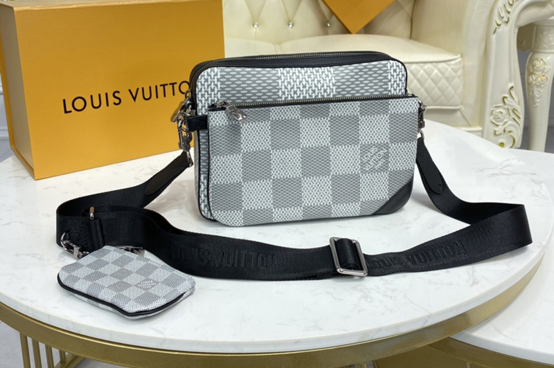 Louis Vuitton N50017 LV Trio Messenger bag in White Damier Canvas