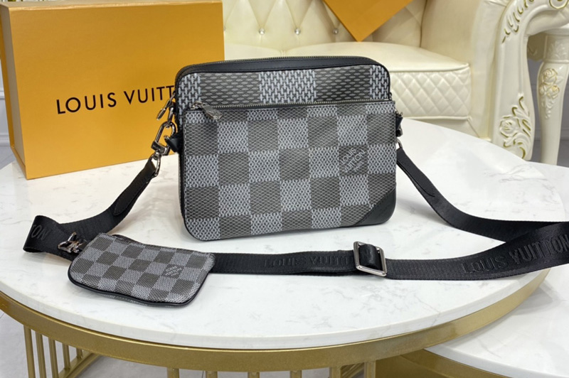 Louis Vuitton N50027 LV Trio Messenger bag in Gray Damier Canvas