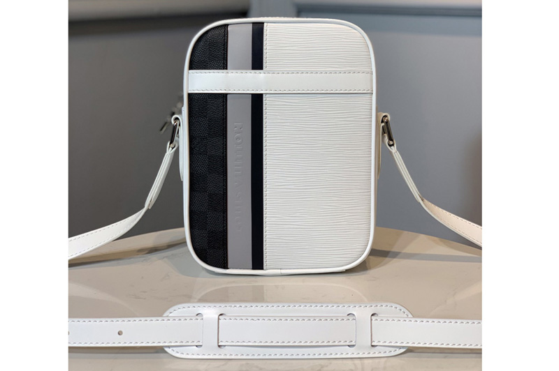 Louis Vuitton N51460 LV Danube Slim Bag in White Epi Leather