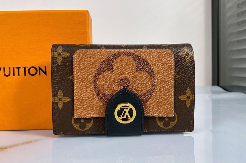 Louis Vuitton M69432 LV Juliette wallet in Monogram and Monogram Giant Reverse coated canvases