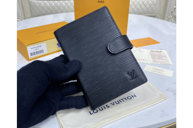 Louis Vuitton R20052 LV Small Ring Agenda Cover in Epi leather