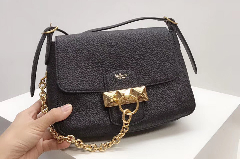 Mulberry RL5960 Mini Keeley Bags Black Heavy Grain Leather