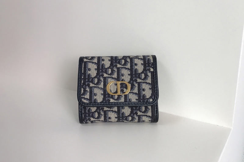 Christian Dior S2057 30 Montaigne Lotus wallet in Multicolor Dior Oblique Jacquard