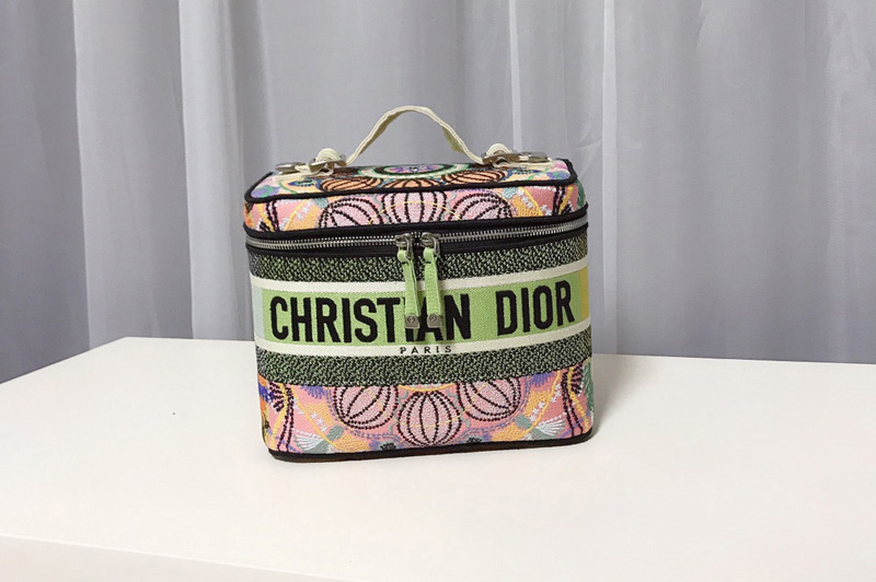 Christian Dior S5480 diortravel vanity case in Multicolor Dior in Lights Embroidery