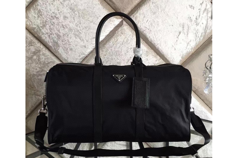 Prada V19S Boston Nylon bag Black Nylon