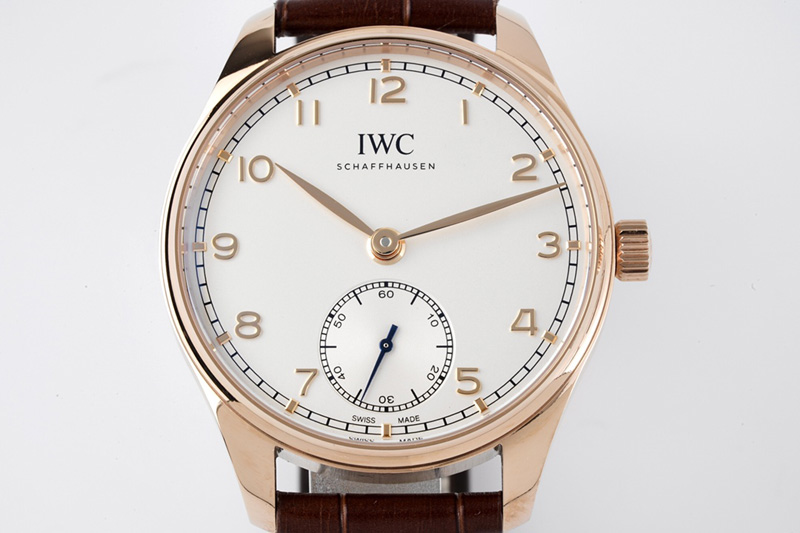 IWC Portuguese IW358305 ZF 1:1 Best Edition RG White Dial on Brown Leather Strap A82200