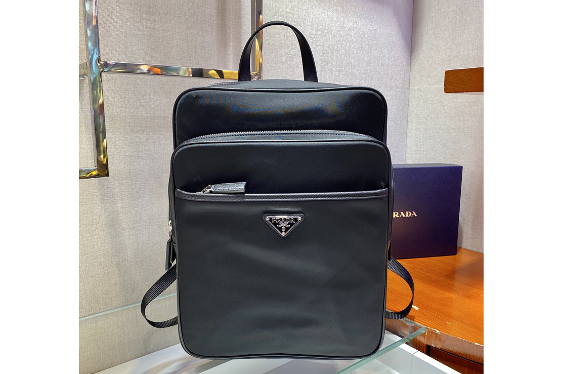 Prada 2VZ064 Tessuto Backpack in Black Nylon