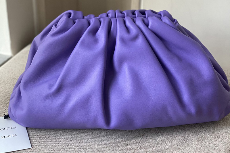 Bottega Veneta 576227 pouch bag Soft oversize clutch in Purple Nappa leather