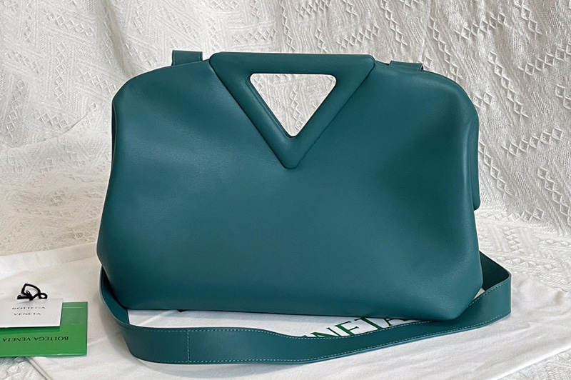Bottega Veneta 652446 Point Top handle bag in Mallard Nappa Leather