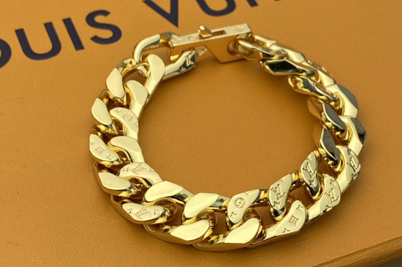 Louis Vuitton M00306 LV Chain Links bracelet in Gold-color