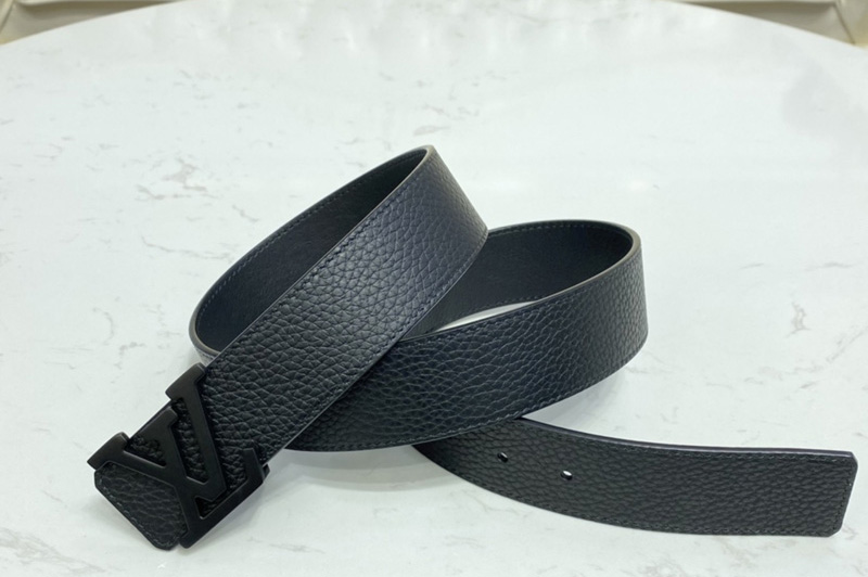 Louis Vuitton M0226V LV Optic 40mm reversible belt in Black Calf leather With Black Buckle