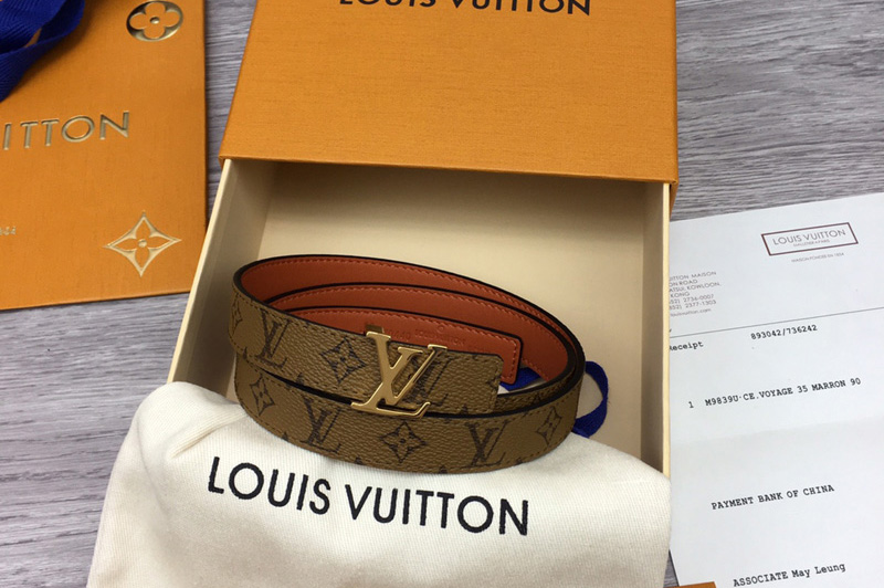 Louis Vuitton M0431W LV Iconic 20mm Reversible belt in Monogram Reverse Canvas