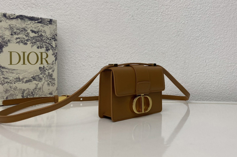 Christian Dior M1210 Dior 30 Montaigne mini bag in Brown Box Calfskin