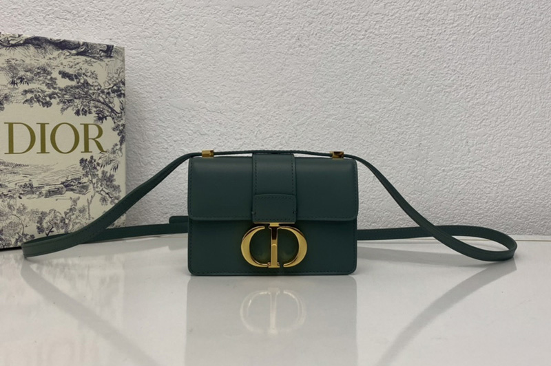 Christian Dior M1210 Dior 30 Montaigne mini bag in Green Box Calfskin