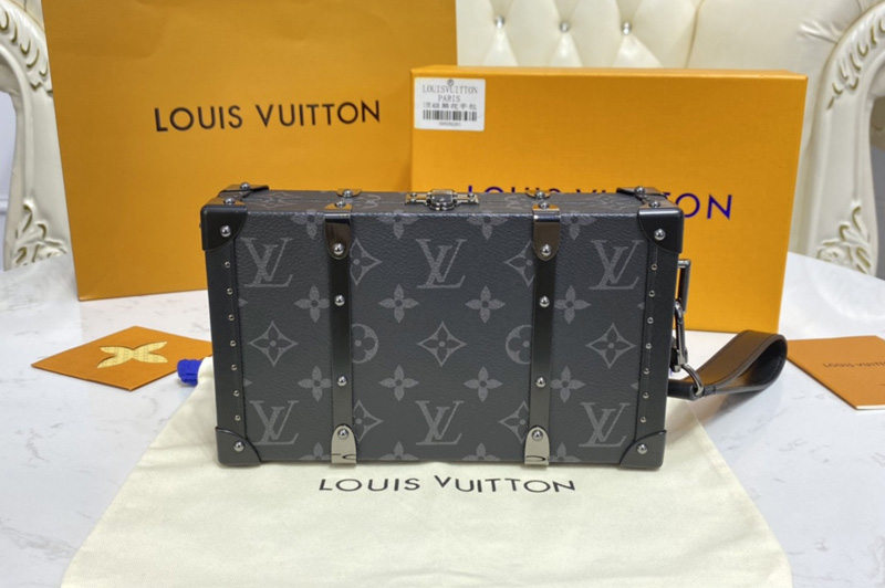 Louis Vuitton M20249 LV Wallet Trunk Bag in Monogram Eclipse coated canvas