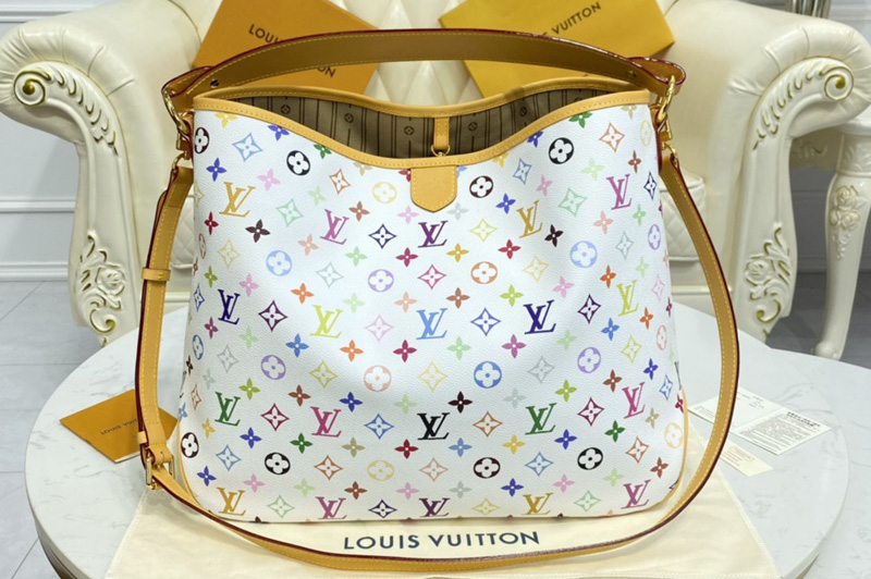 Louis Vuitton M40353 LV Graceful MM hobo Bag in White Monogram Multicolor