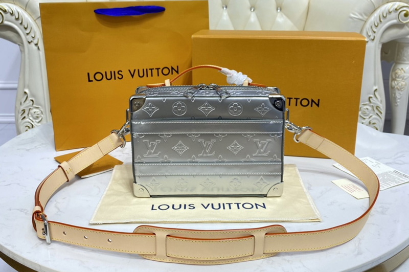 Louis Vuitton M45785 LV LVXNBA Handle Trunk bag in Silver Monogram vernis