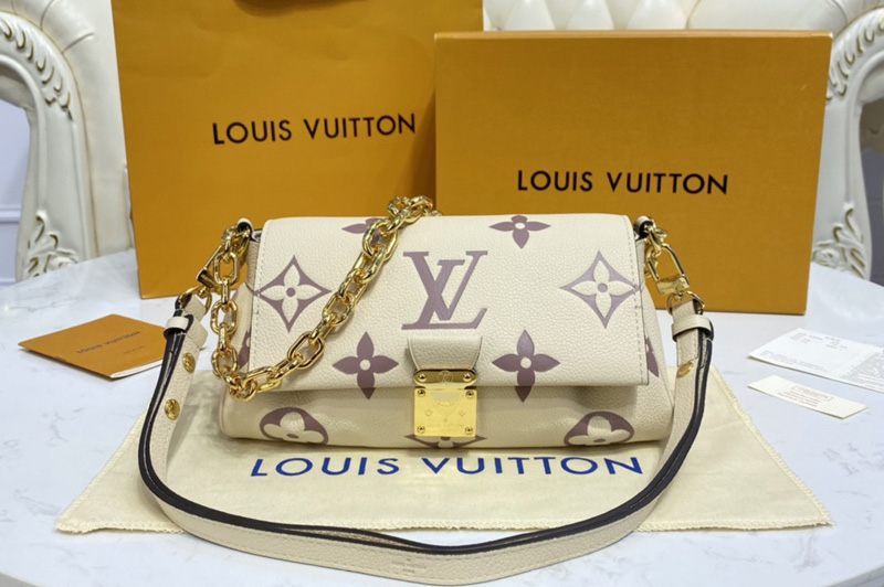 Louis Vuitton M45836 LV Favorite shoudler bag in Beige/Cream Monogram Empreinte Leather