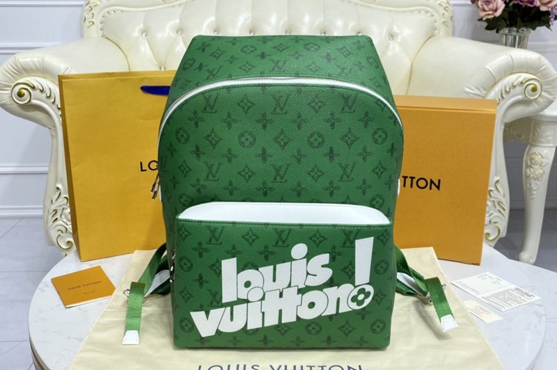 Louis Vuitton M45879 LV Discovery Backpack in Green Vintage Monogram canvas