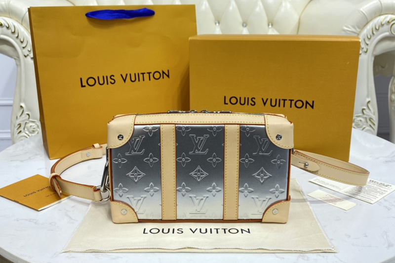 Louis Vuitton M45880 LV Soft Trunk Wallet Bag in Monogram Mirror coated canvas