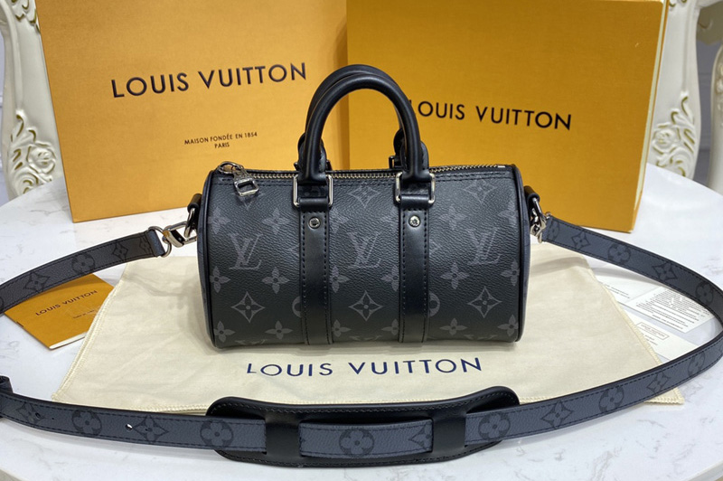 Louis Vuitton M45947 LV Keepall XS bag in Monogram Eclipse canvas