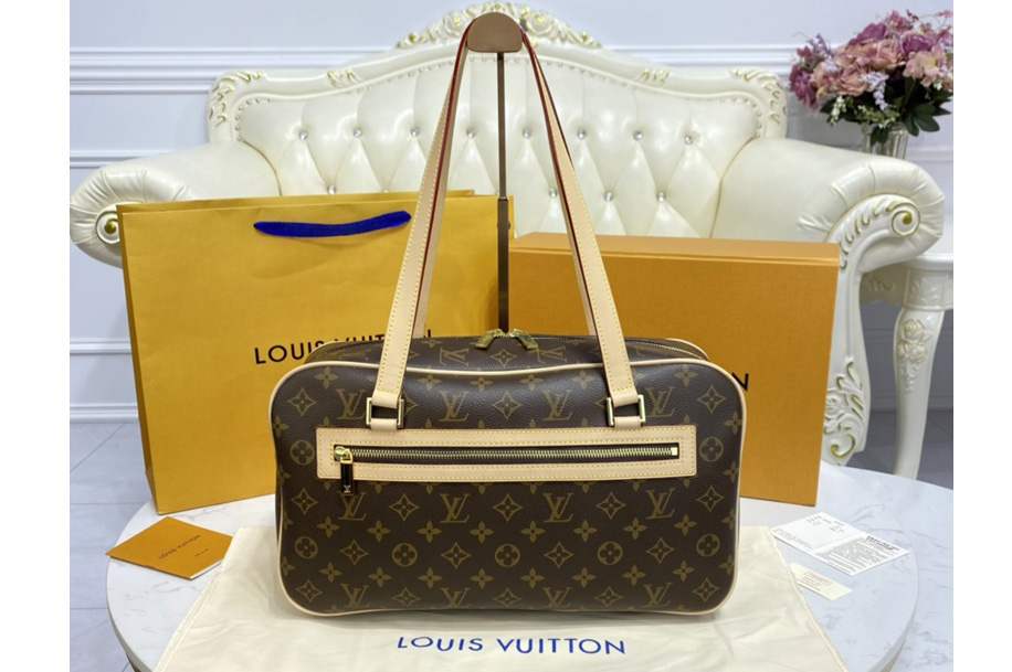 Louis Vuitton M51181 Cite GM Shoulder Bag in Monogram Canvas