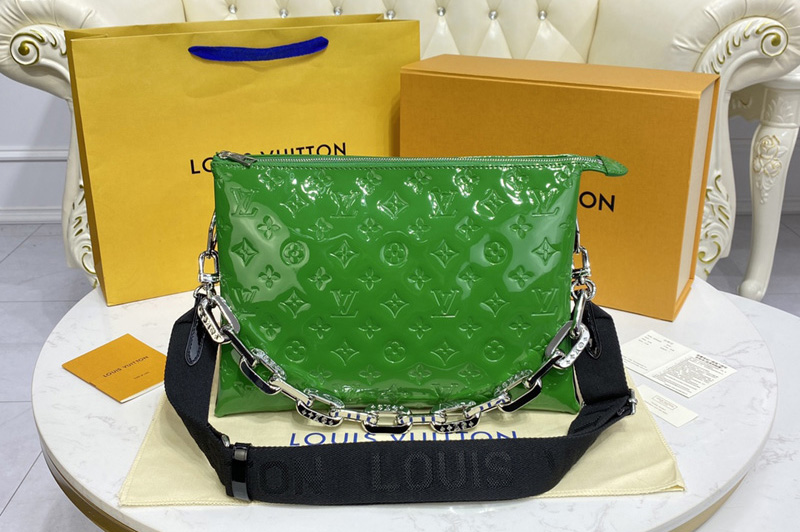 Louis Vuitton M57783 LV Coussin MM handbag in Green Monogram Vernis