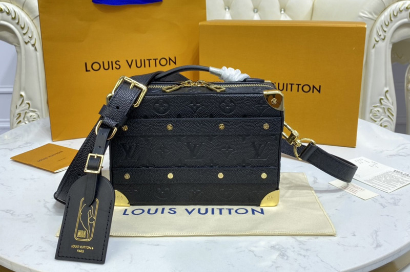 Louis Vuitton M57959 LV LVXNBA Handle Trunk bag in Black Ball Grain leather