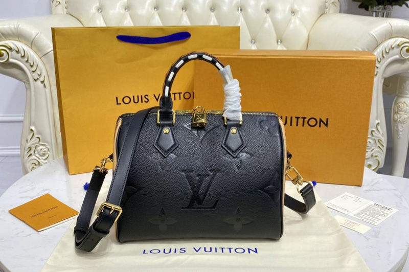 Louis Vuitton M58524 LV Speedy Bandoulière 25 handbag in embossed Monogram Empreinte leather
