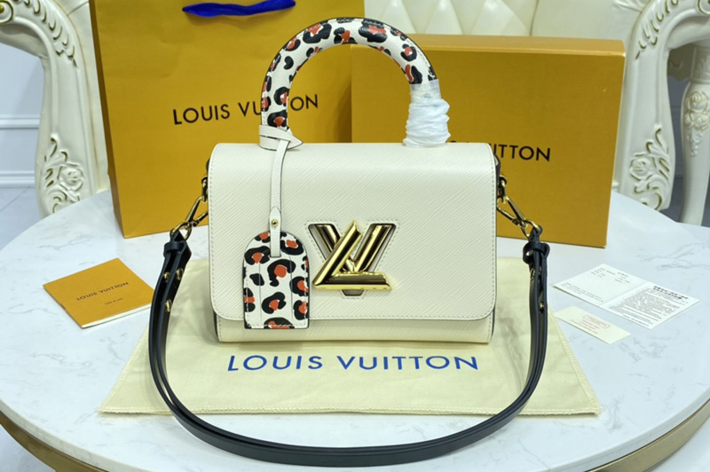 Louis Vuitton M58546 LV Twist PM handbag in Quartz Epi leather