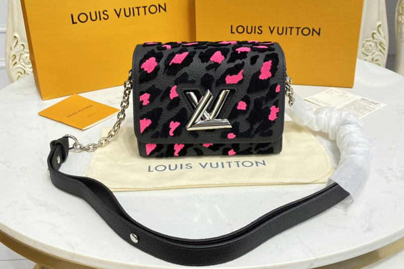 Louis Vuitton M58569 LV Twist PM handbag in Printed & tufted Taurillon leather