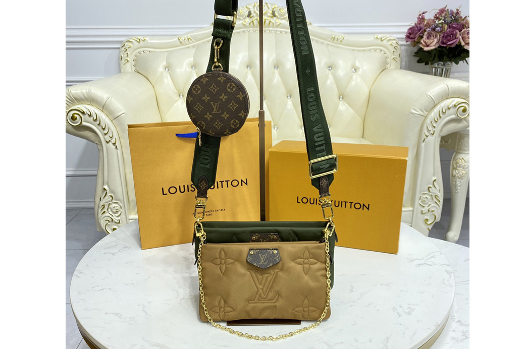 Louis Vuitton M58977 LV Maxi Multi Pochette Accessoires handbag in eco-responsible Econyl regenerated nylon
