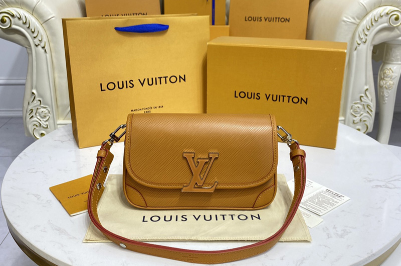 Louis Vuitton M59459 LV Buci crossbody Bag in Gold Miel Brown Epi leather