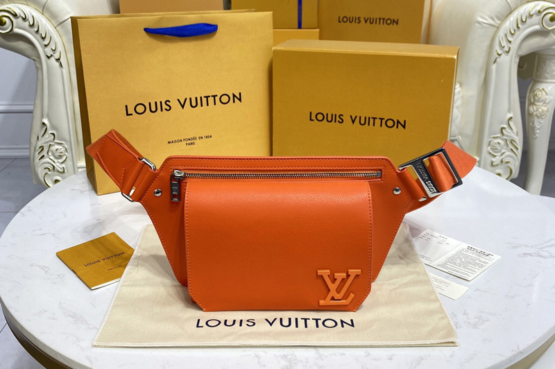 Louis Vuitton M59625 LV Aerogram Slingbag in Orange Aerogram leather