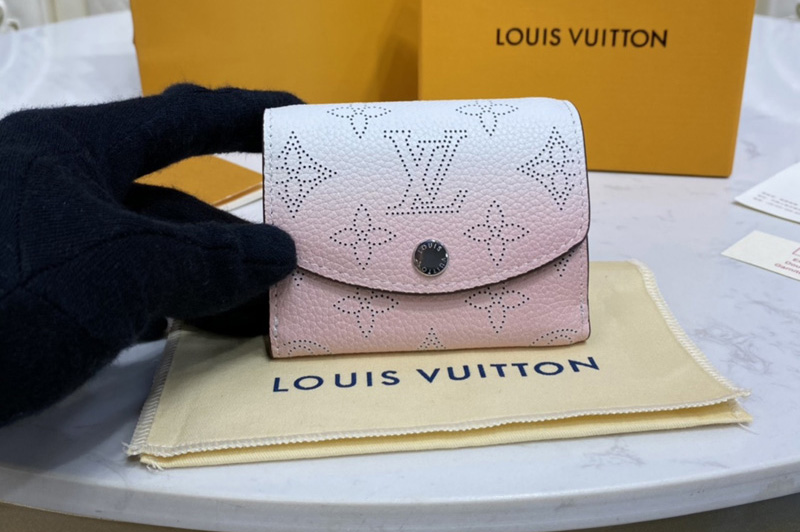Louis Vuitton M80491 LV Iris XS wallet in Gradient Pink Mahina perforated calf leather