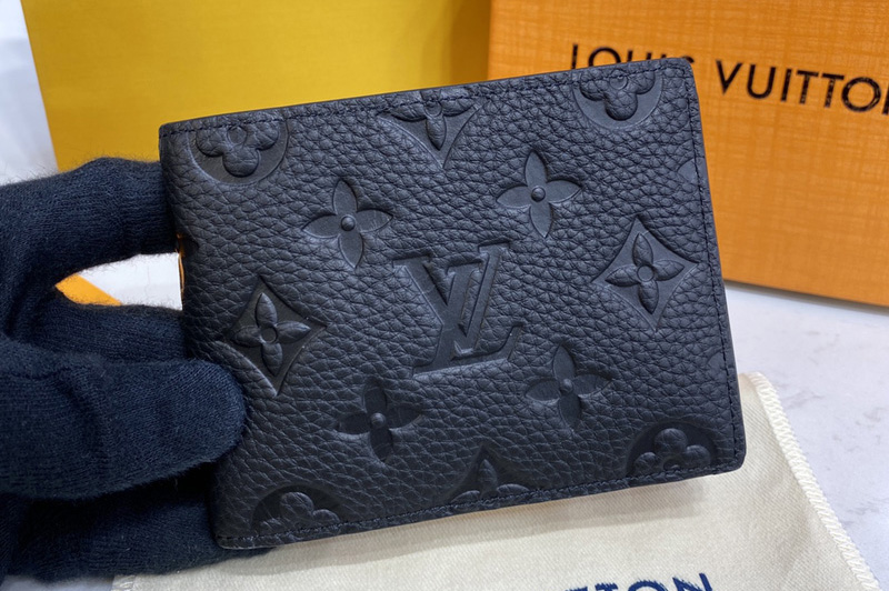 Louis Vuitton M69075 LV Slender Wallet IN Black Taurillon leather